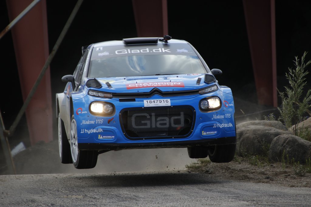 Kenneth Madsen tog sin tredje og Mads Dalsager sin første generelle sejr i KOMO Rallysprint
(Foto: Allan Christensen)